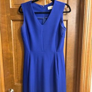 MM LaFleur blue dress.